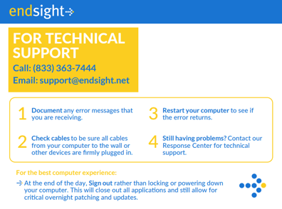Endsight Support