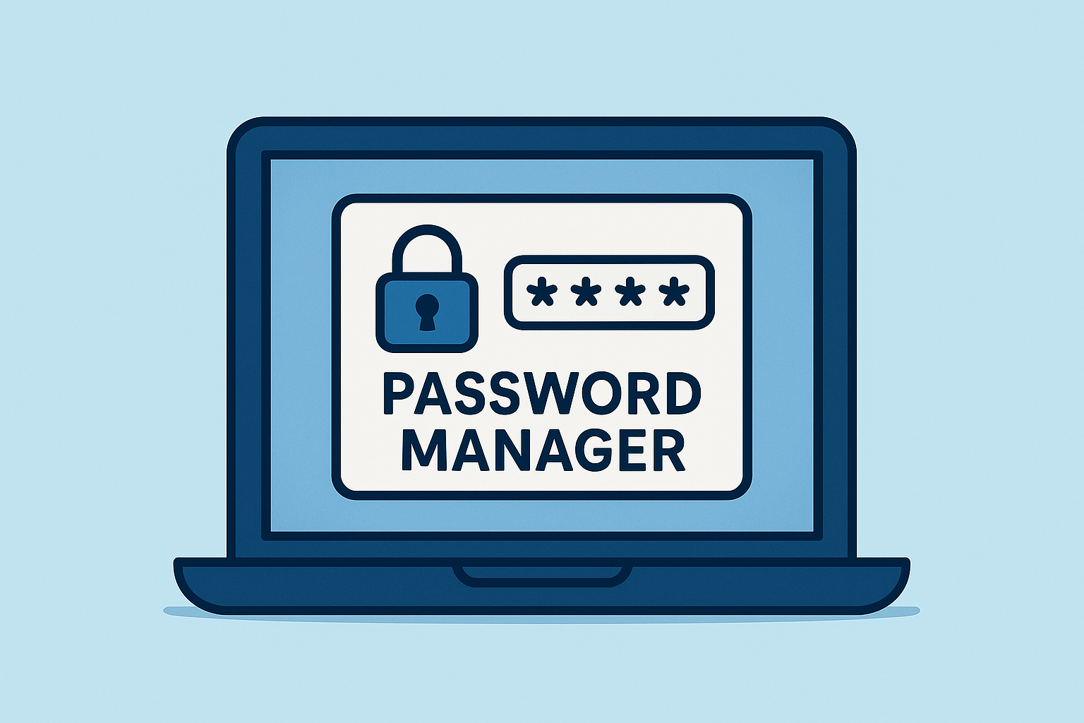 Laptop with Password Manager